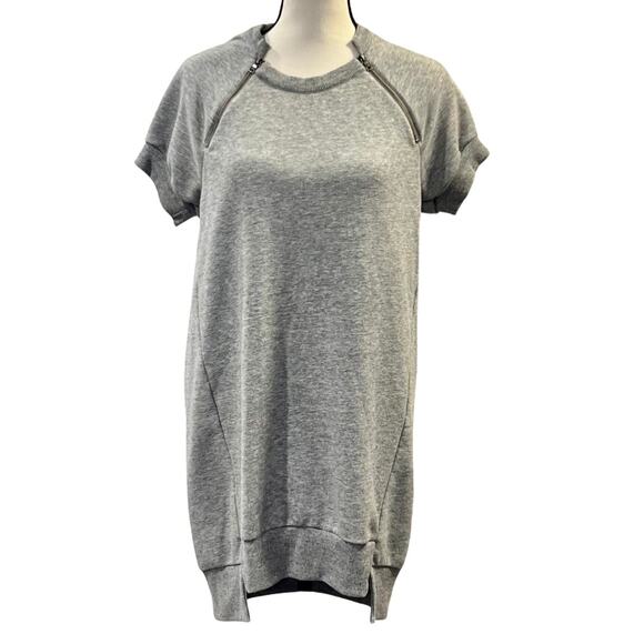 BCBGMaxAzria Women's Heather Gray Sweatshirt Dress Size S - Picture 1 of 6